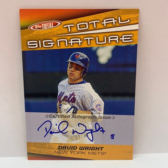 2005 Topps Total David Wright Mets On Card Autograph #TS-DW (MISC8)